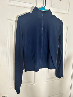 Fashion Define Jacket Blue Zip-Up Jacket